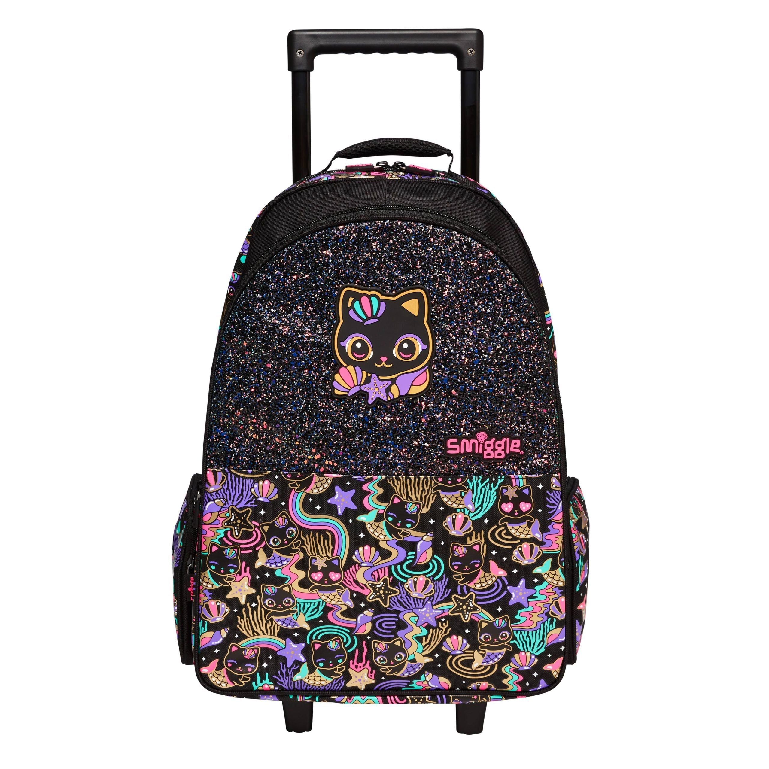 Smiggle - Hey There Light-Up Wheeled Pull-Along School and Travel Bag