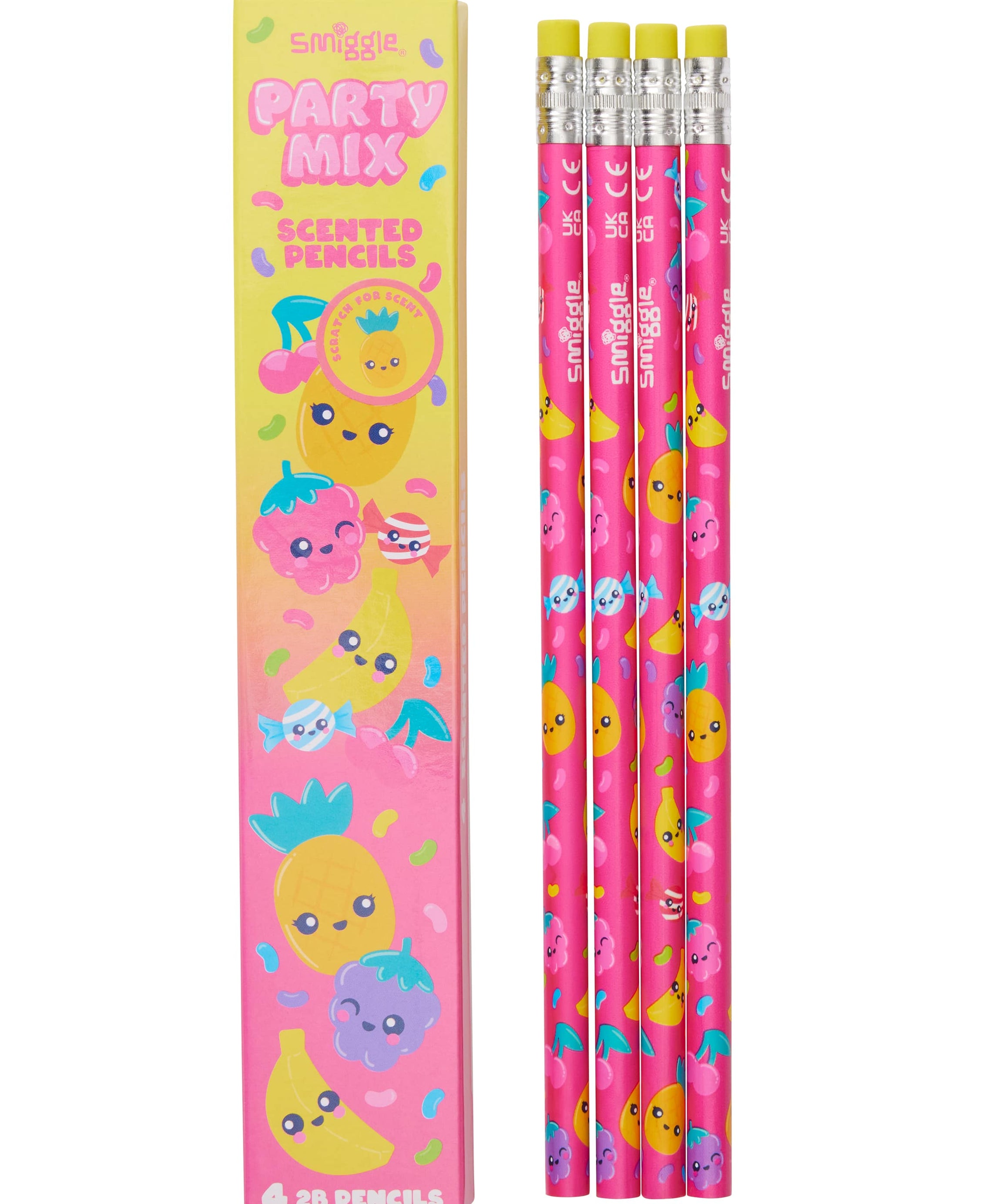 Smiggle - Scented 4-piece Pencil Set