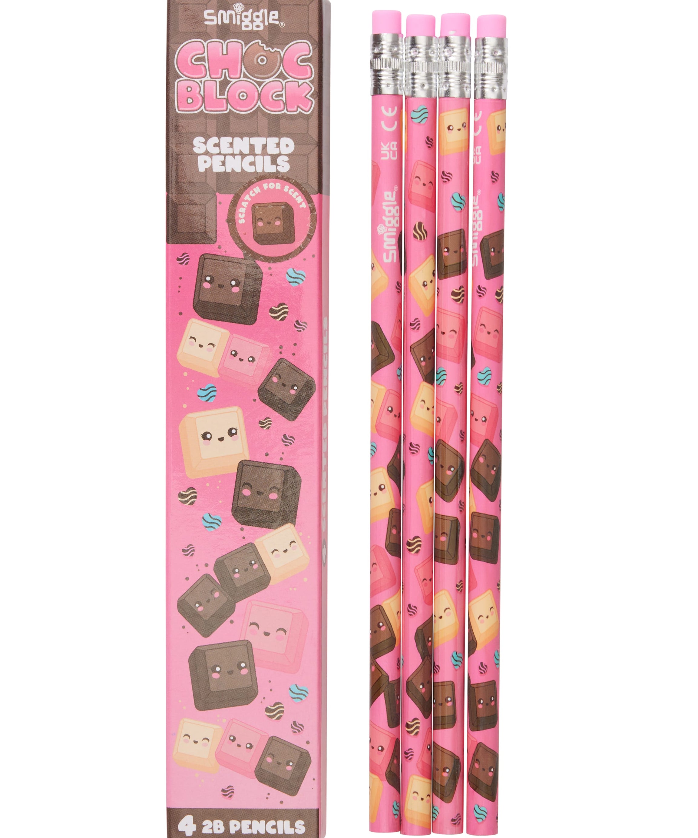 Smiggle - Scented 4-piece Pencil Set