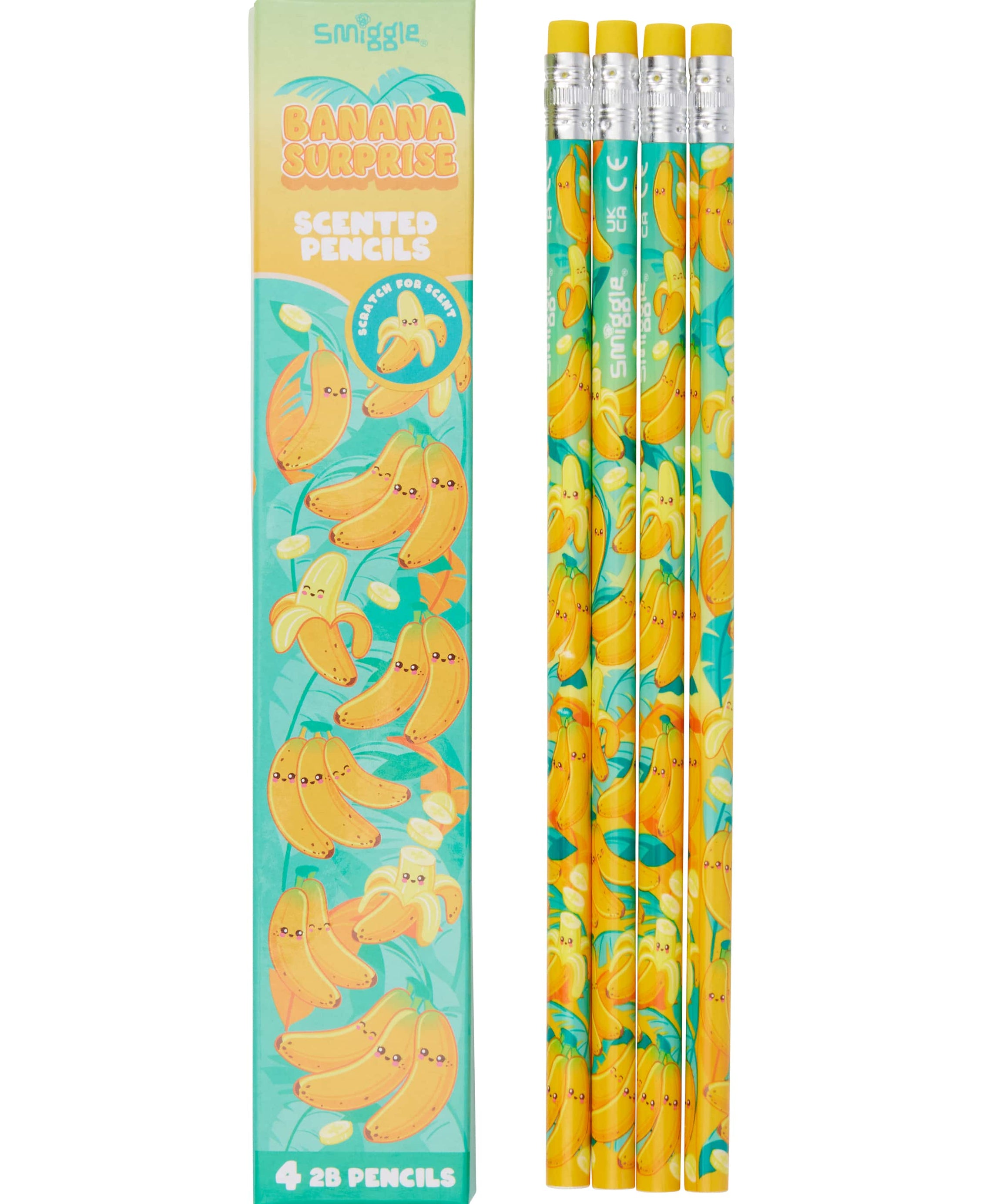 Smiggle - Scented 4-piece Pencil Set