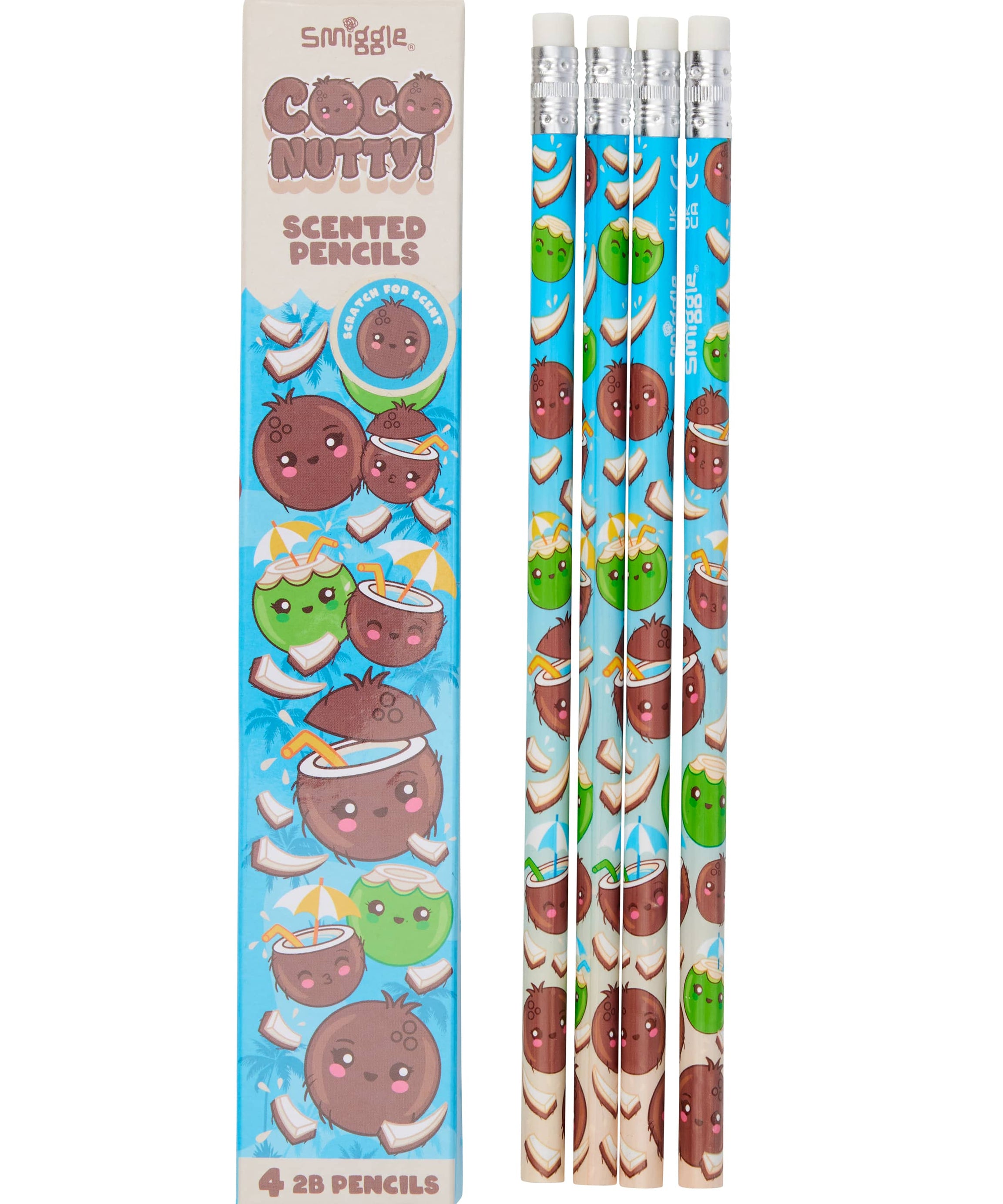 Smiggle - Scented 4-piece Pencil Set
