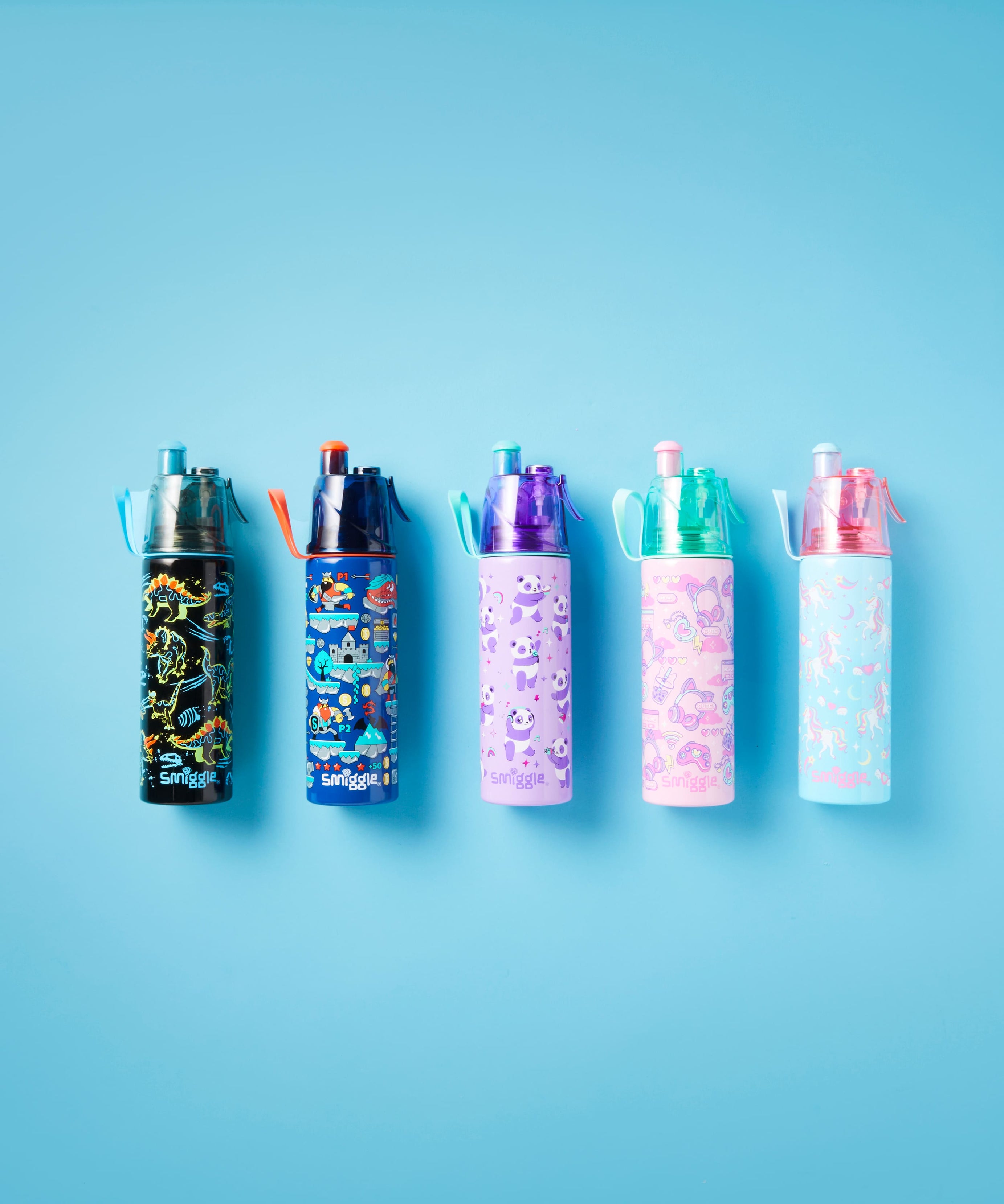 Smiggle - Livin Water Spray 500ML Steel Bottle