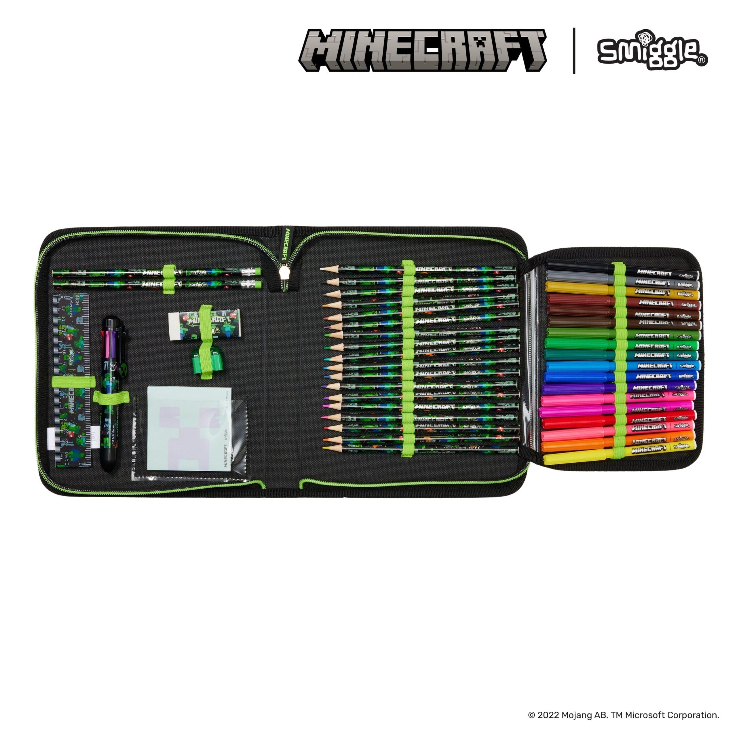 Smiggle - Minecraft Stationery Set and Pencil Case