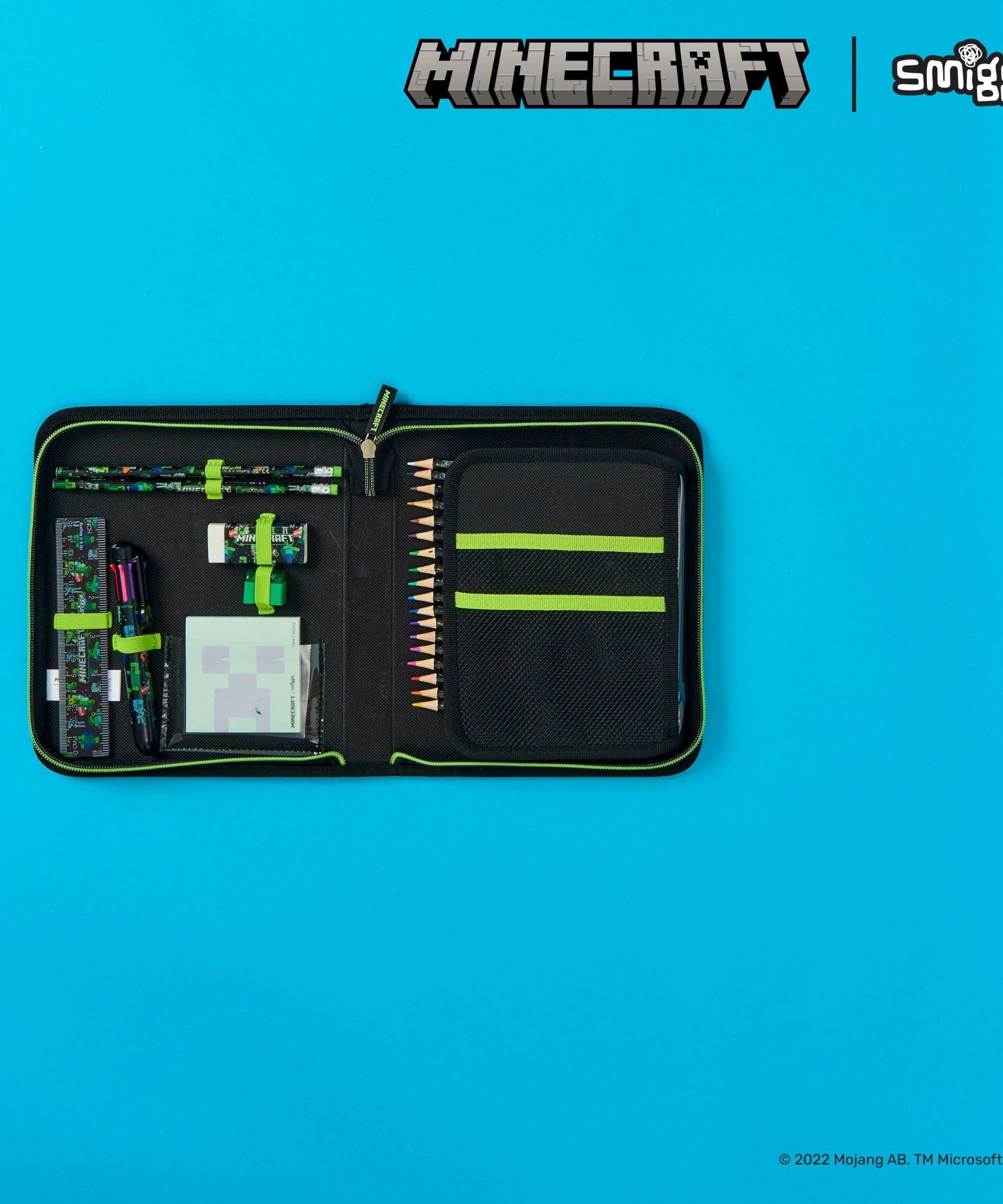 Smiggle - Minecraft Stationery Set and Pencil Case