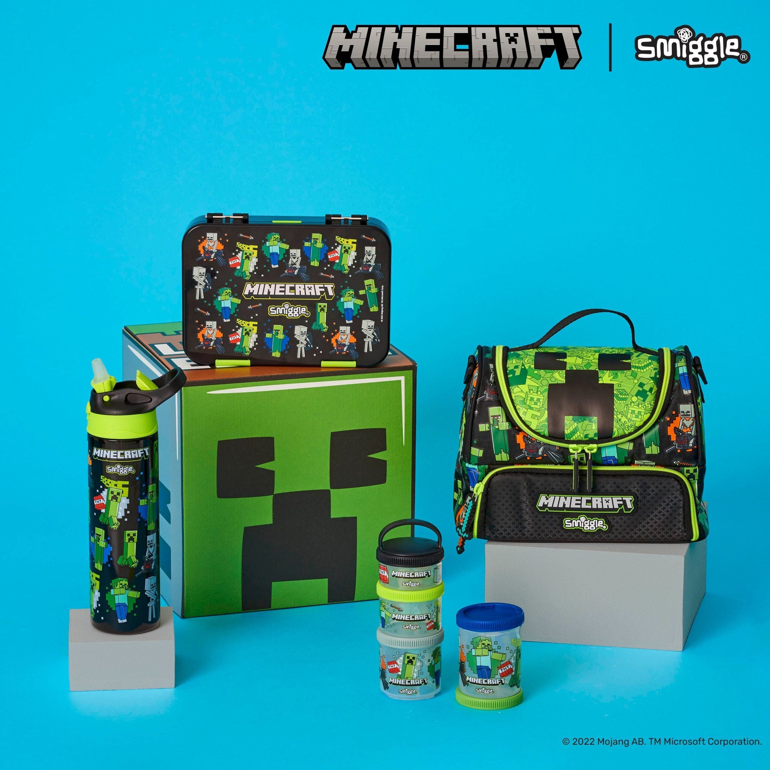 Smiggle - Minecraft Medium Size Bento Lunch Box