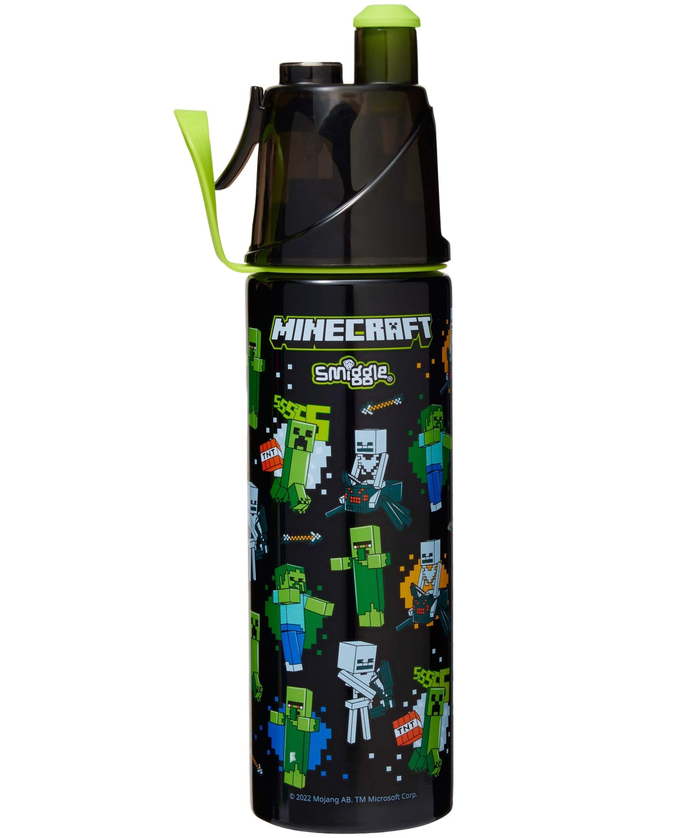 Smiggle - Minecraft Water Spray 500ML Steel Bottle