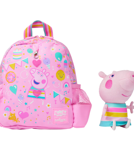 Smiggle - Peppa Pig Removable Toy Nursery School Backpack