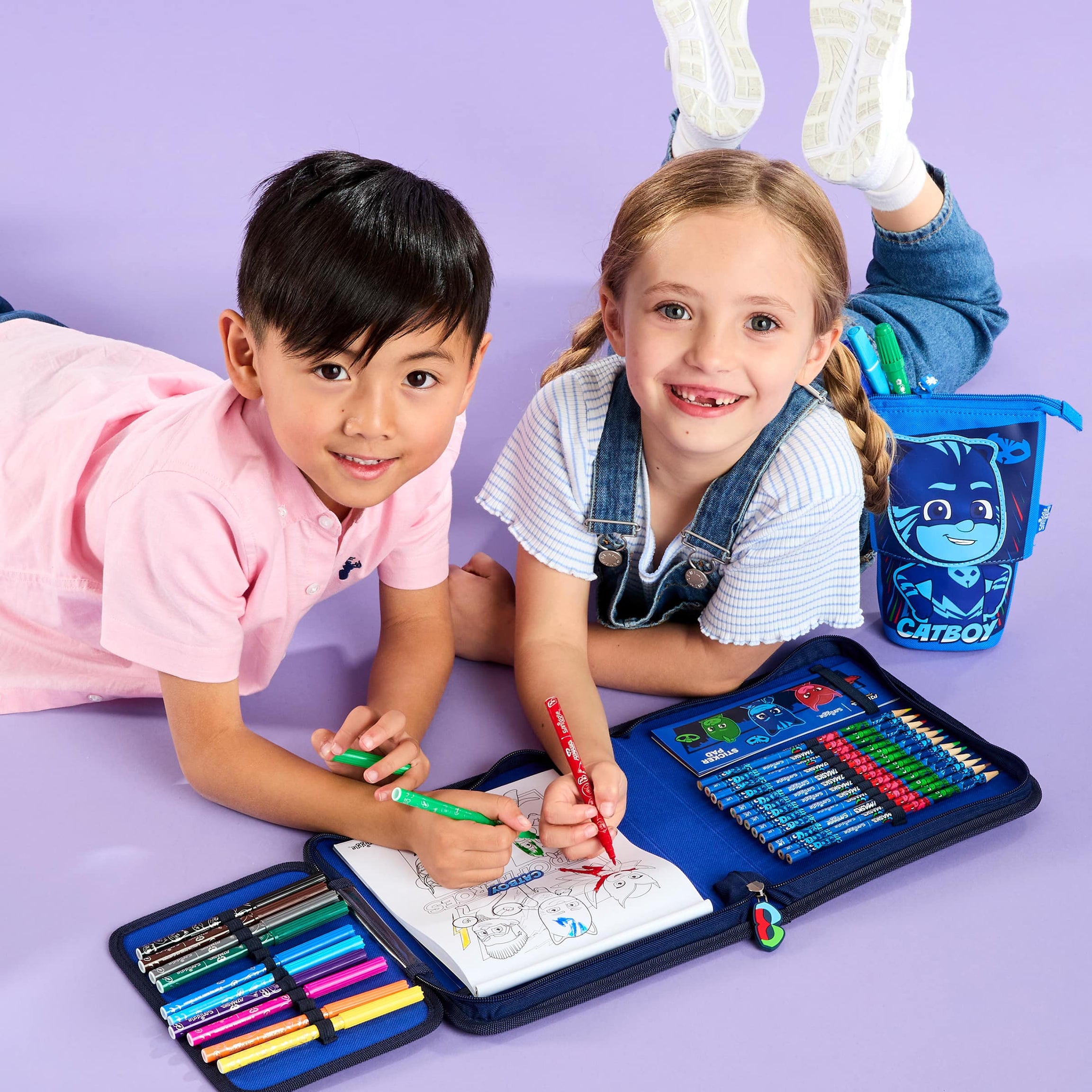 Smiggle - PJ Mask Stationery Set and Pencil Case