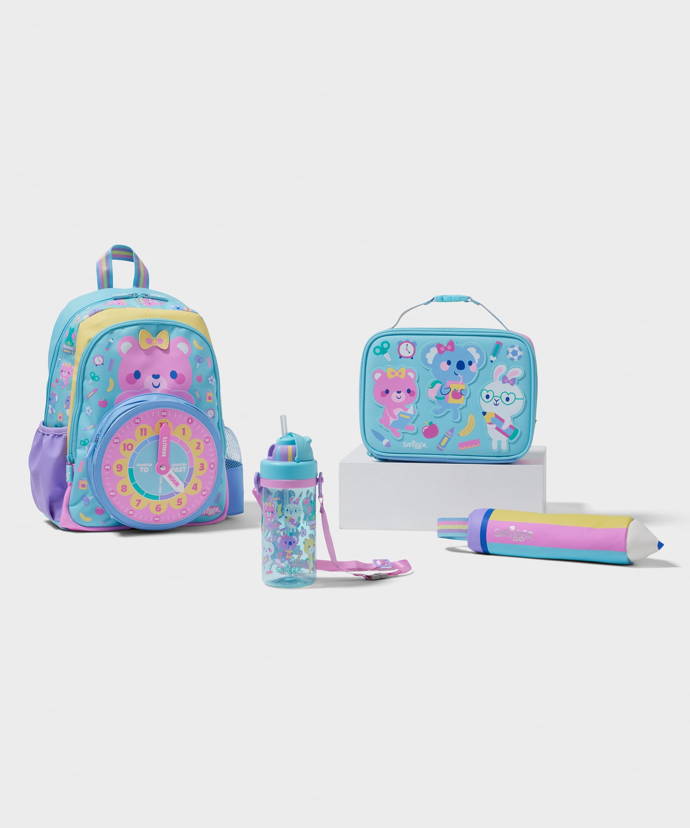 Smiggle - Ready 4-piece Kindergarten and Nursery School Bag Set