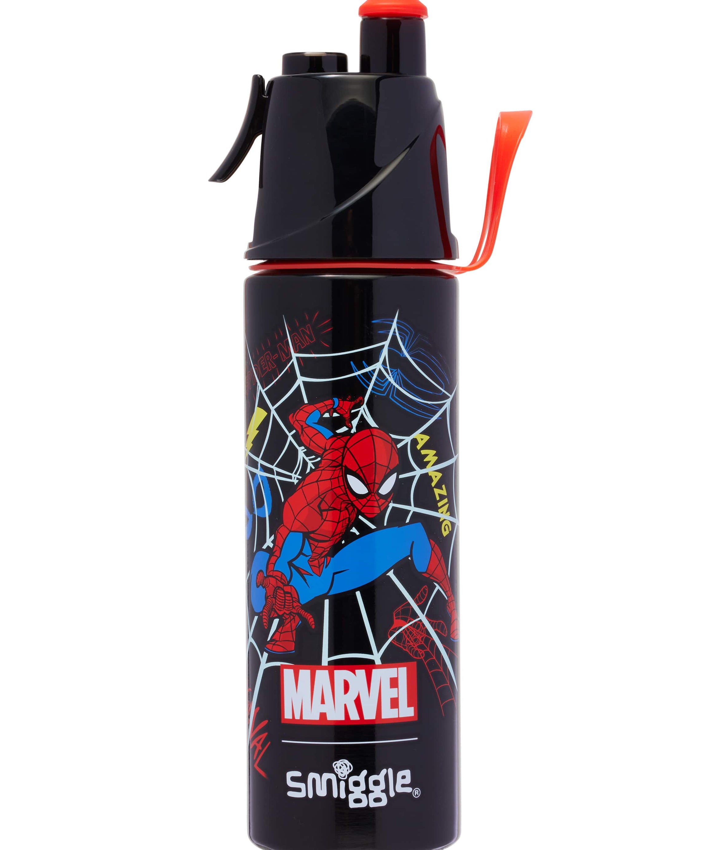 Smiggle - Spider-Man Water Spray 500ML Steel Bottle