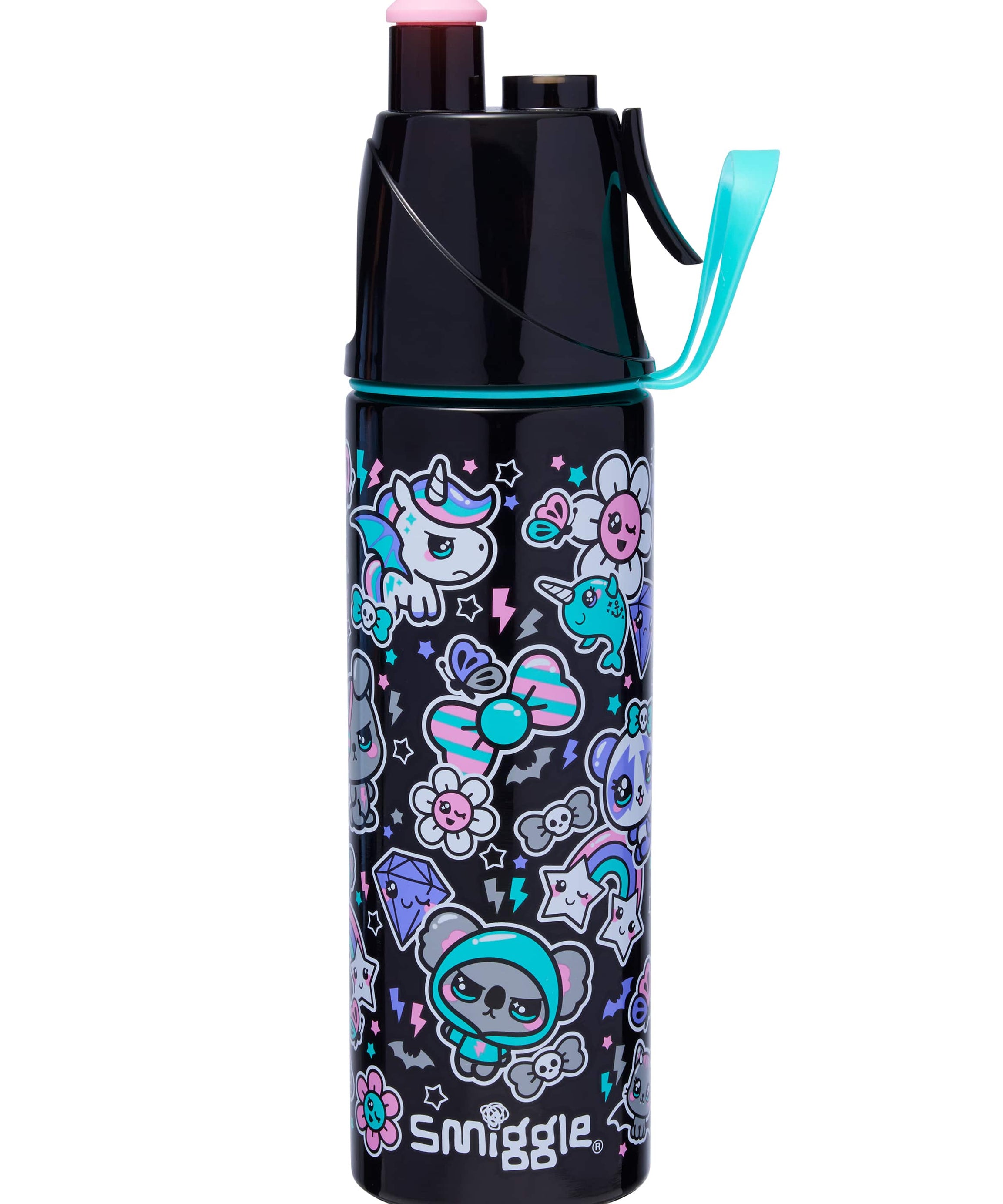 Smiggle - Trailblazer Water Spray 500ML Steel Bottle
