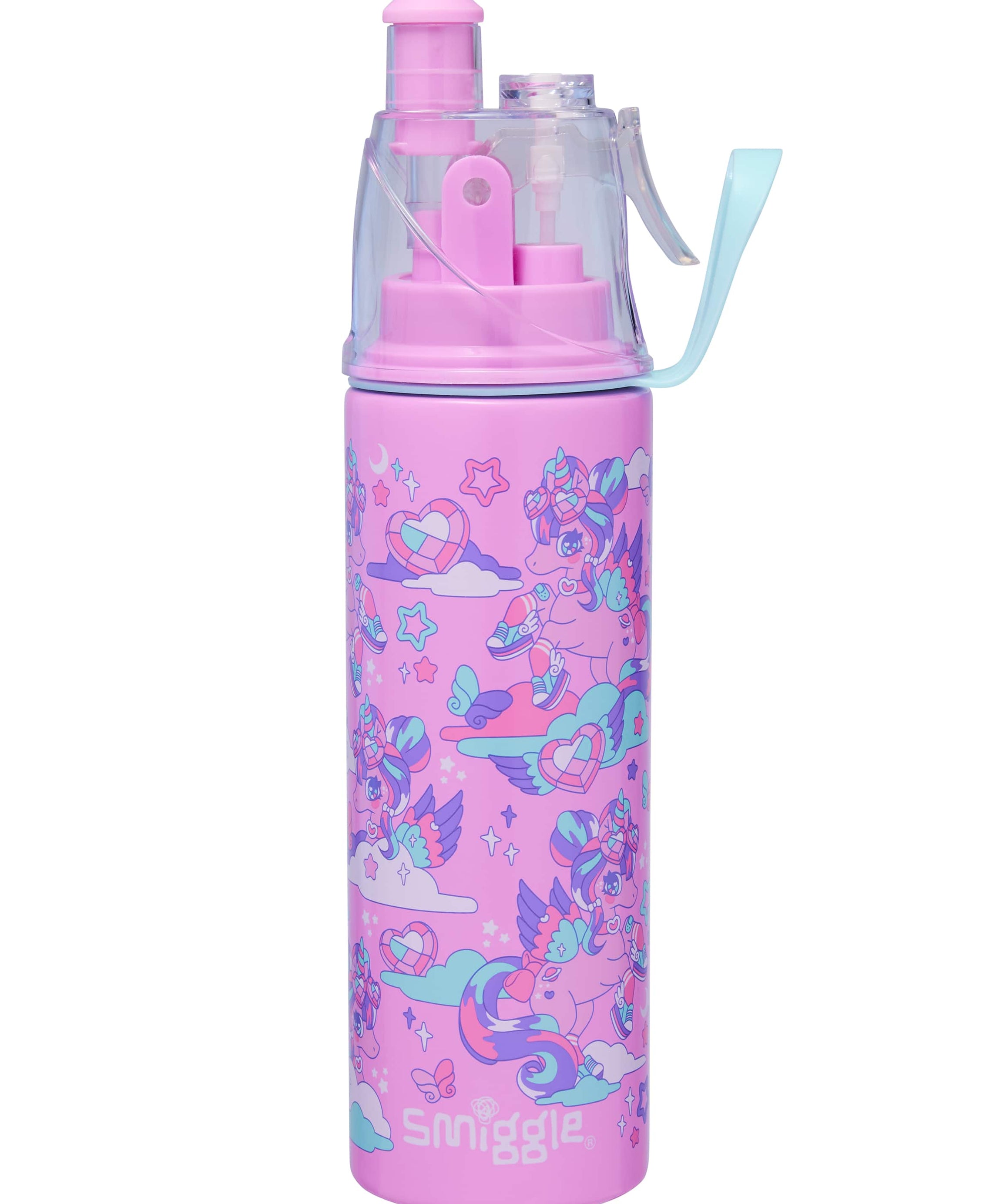 Smiggle - Trailblazer Water Spray 500ML Steel Bottle
