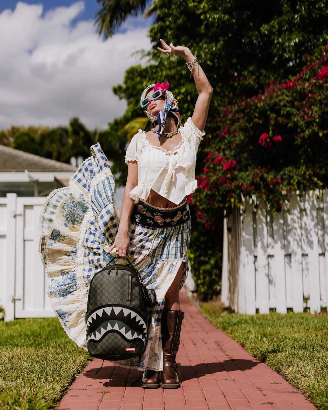 Sprayground - Lights Out Shark Backpack in Paris