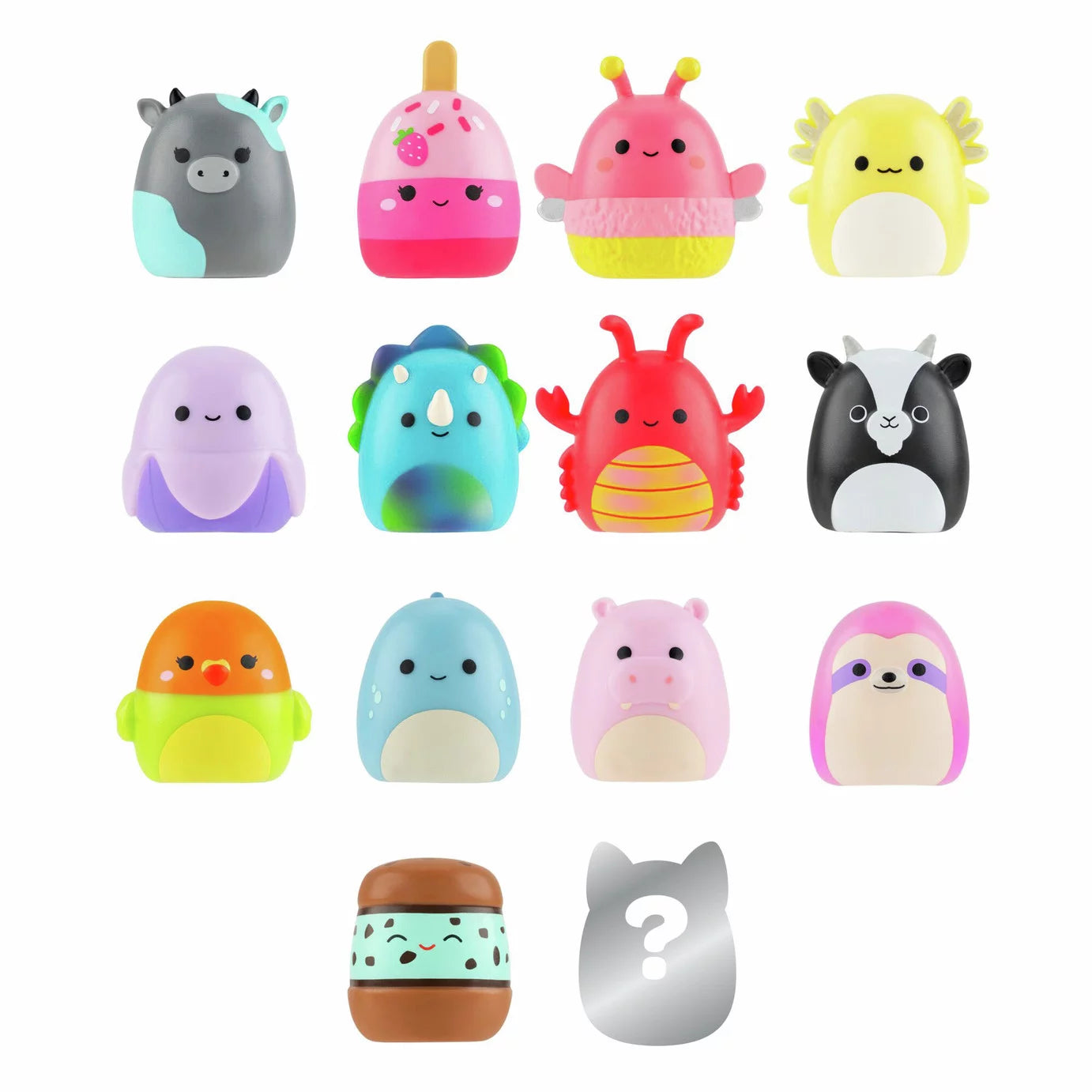 Squishmallows - Squish-a-longs 14 Figure + Ring Set + 4 Accessory Special Series Toy