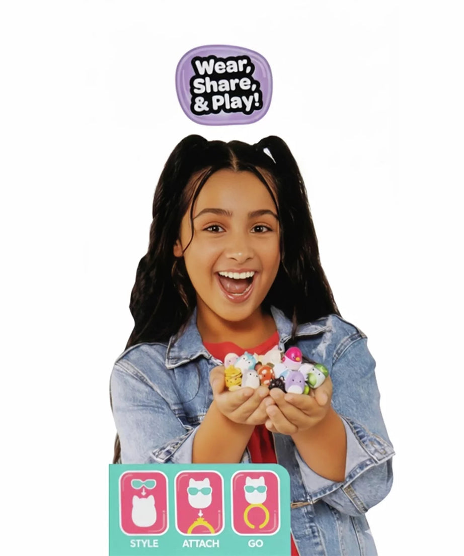 Squishmallows - Squish-a-longs 14 Figure + Ring Set + 4 Accessory Special Series Toy