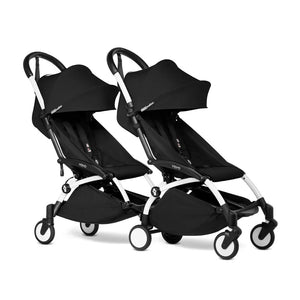 Stokke YOYO3 Stroller from 6 + for twins-Strollers-Black-White | Natural Baby Shower