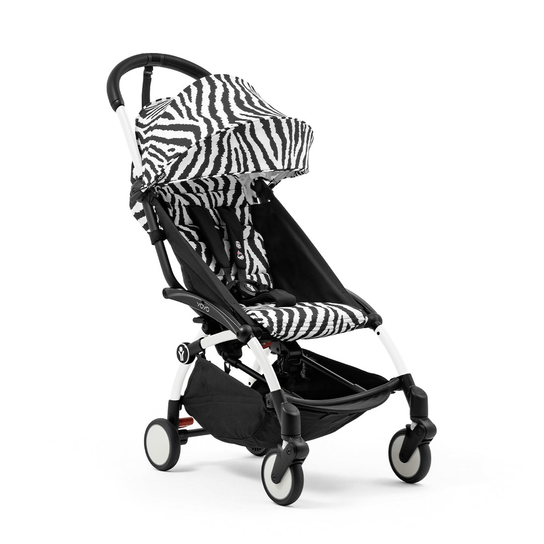 Stokke YOYO3 Stroller from 6 Months-Strollers-Zebra-White | Natural Baby Shower