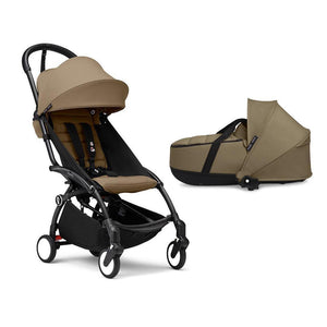 Stokke YOYO3 Newborn Shell to Toddler Bundle-Strollers-Toffee-Black | Natural Baby Shower