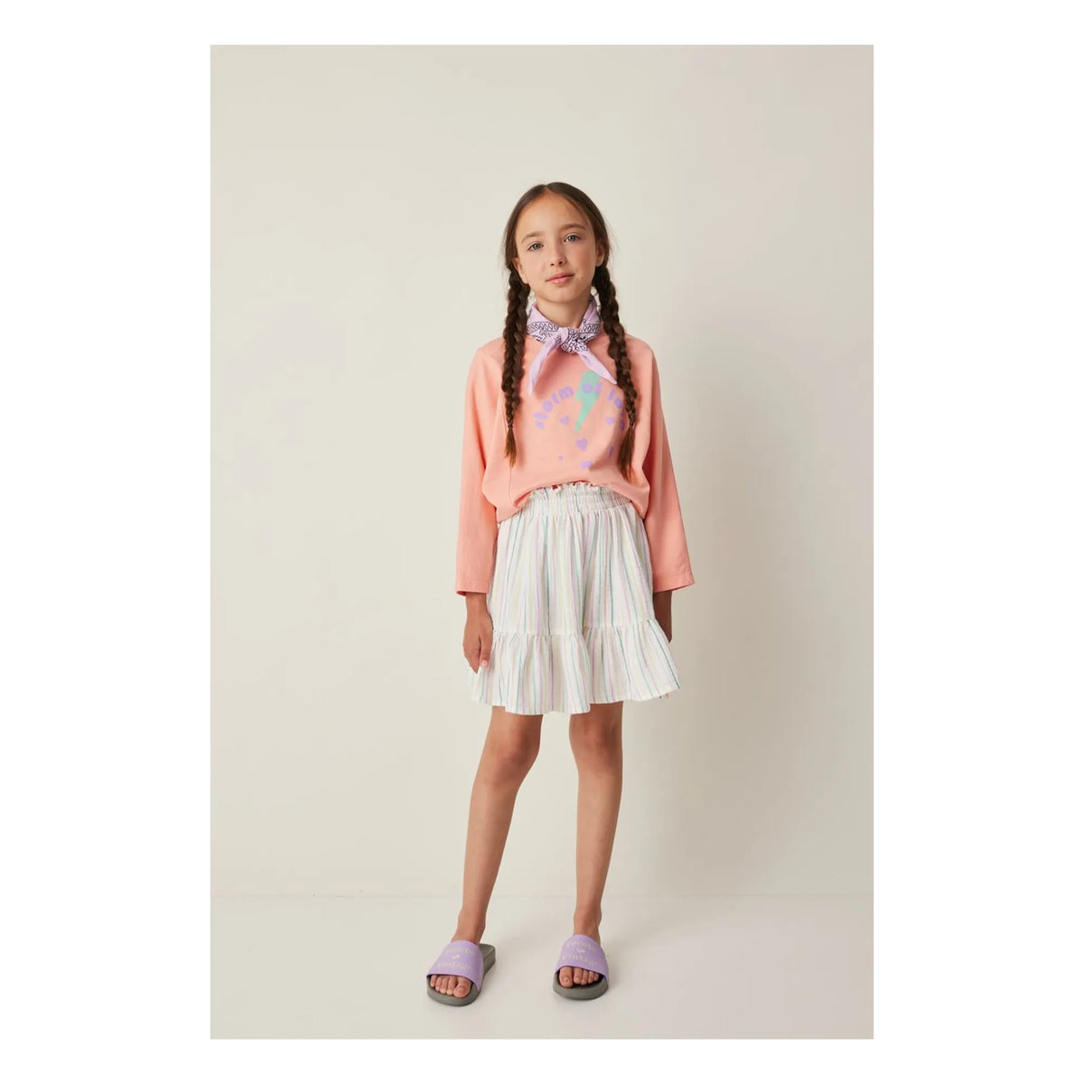 Tocoto Vintage - Storm Of Love Sweatshirt | Coral