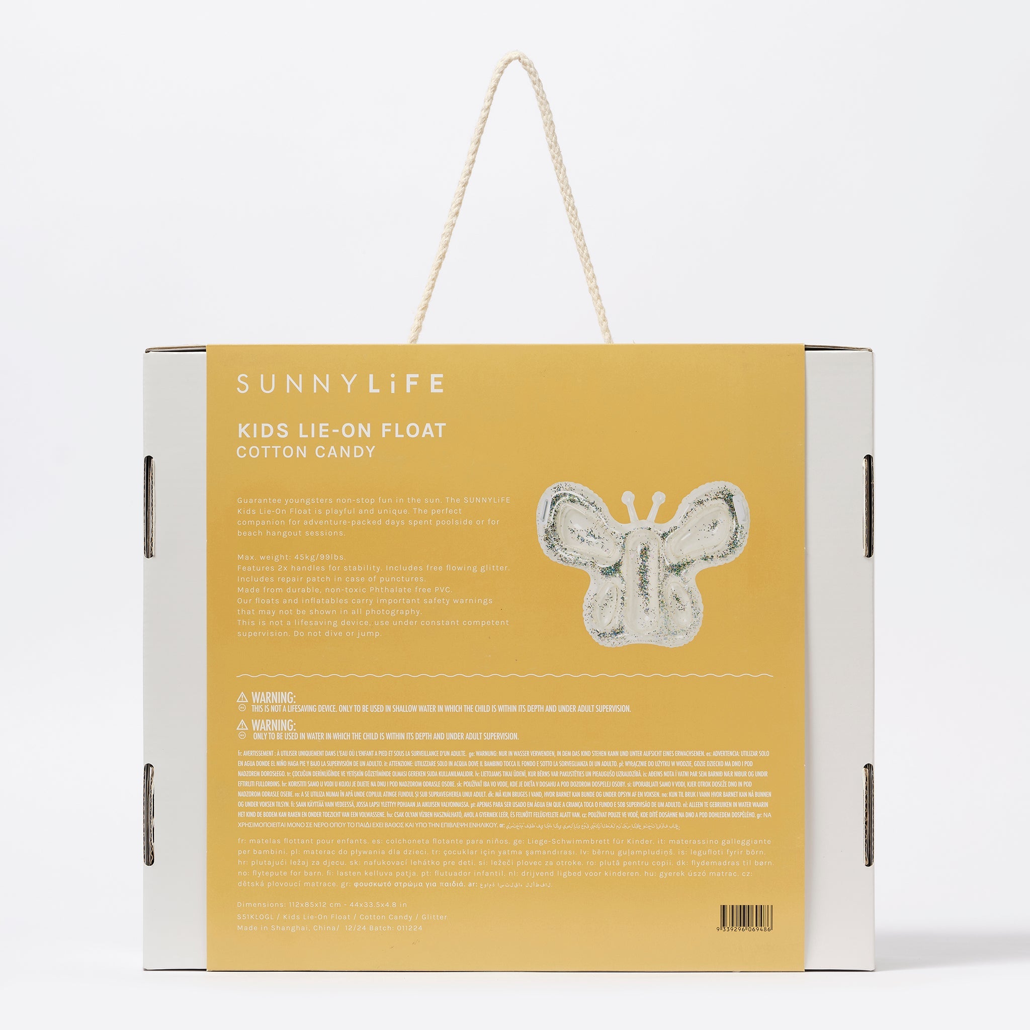 Sunnylife - Cotton Candy Kids Butterfly Sea and Pool Float