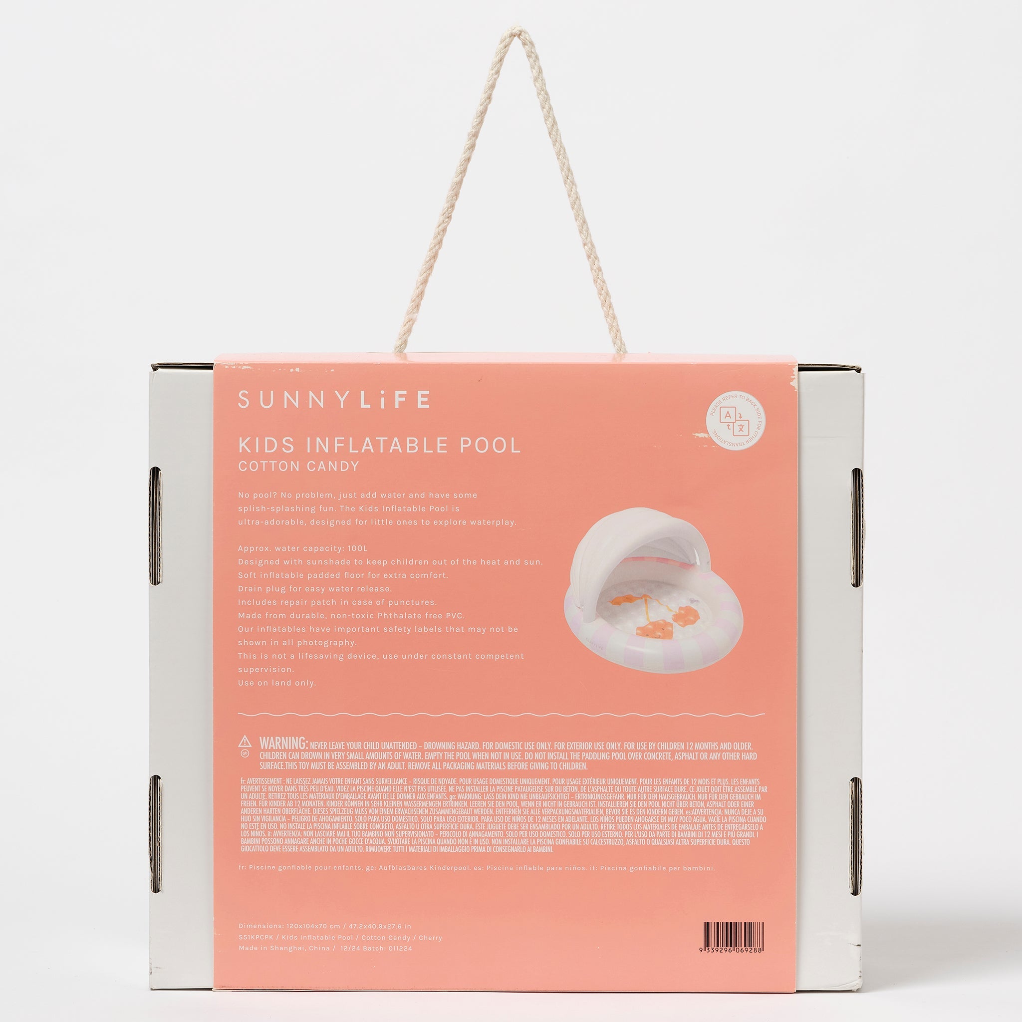 Sunnylife - Cotton Candy Sunshade Children's Pool