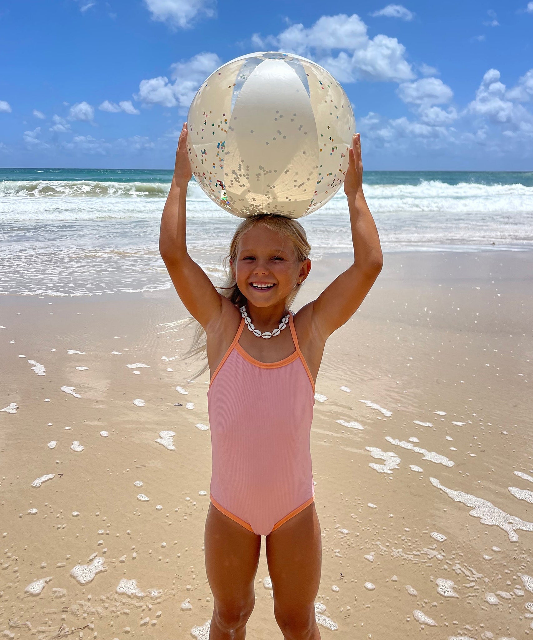 Sunnylife - Cotton Candy Inflatable Glitter Beach Ball