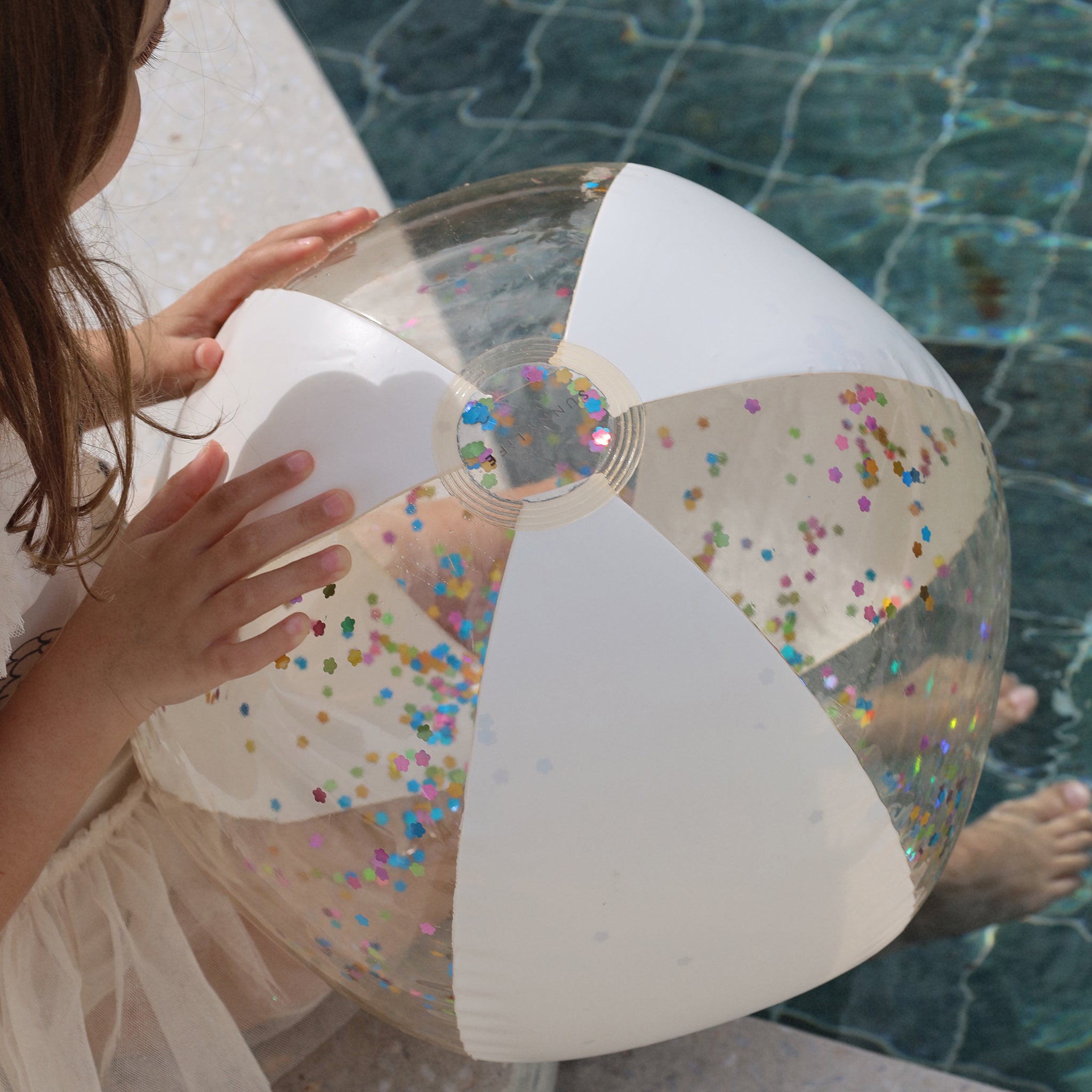 Sunnylife - Cotton Candy Inflatable Glitter Beach Ball