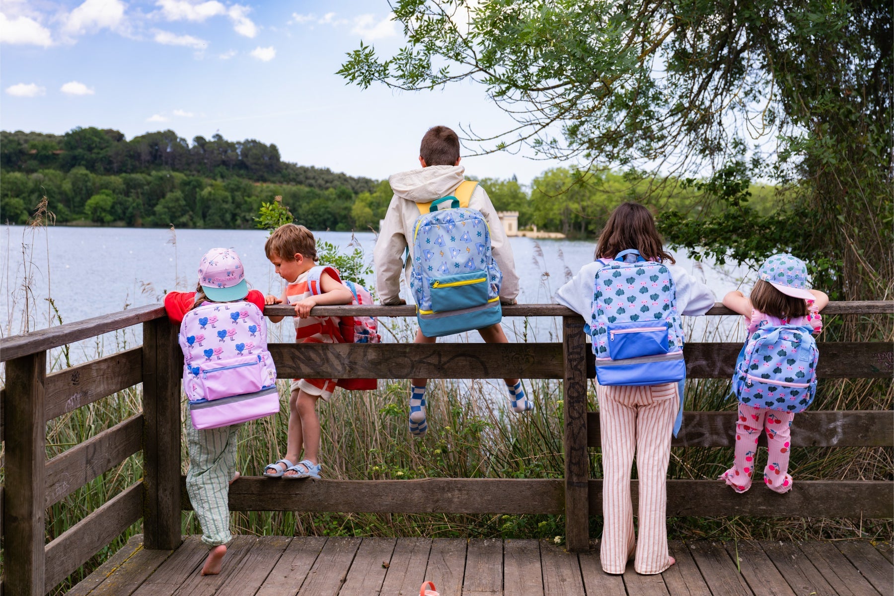 The Cotton Cloud - Dancing Hearts Nutritional Eyewear School Backpack