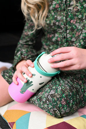 The Cotton Cloud - Meowful Cats 420ML Stainless Steel Hidden Straw Water Bottle