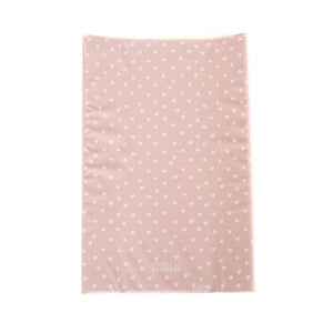 The Little Bumble Co. Anti Roll Changing Mat - White Hearts-Changing Mats- | Natural Baby Shower
