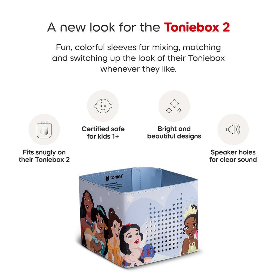 Tonies Disney Princess Toniebox 2 Sleeve-Audio Player Accessories- | Natural Baby Shower