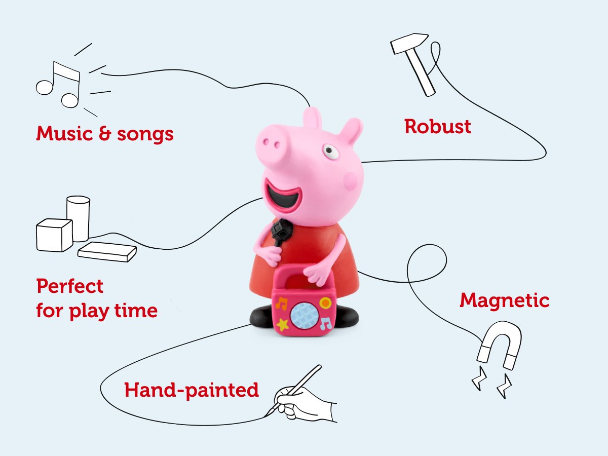 Tonies - Peppa Pig: My First Album English Audio Figure