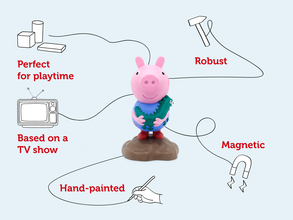 Tonies - Peppa Pig and George English Audio Figure