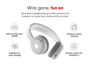 Tonies - Toniebox 2 Bluetooth Grey Foldable Kids Headphones