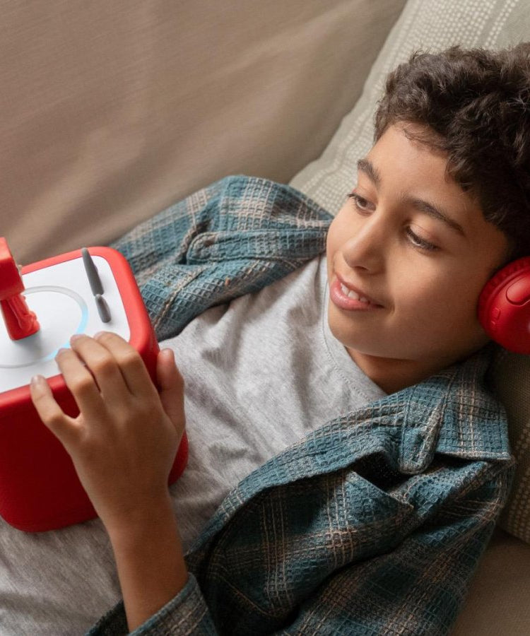 Tonies - Toniebox 2 Bluetooth Red Foldable Kids Headphones