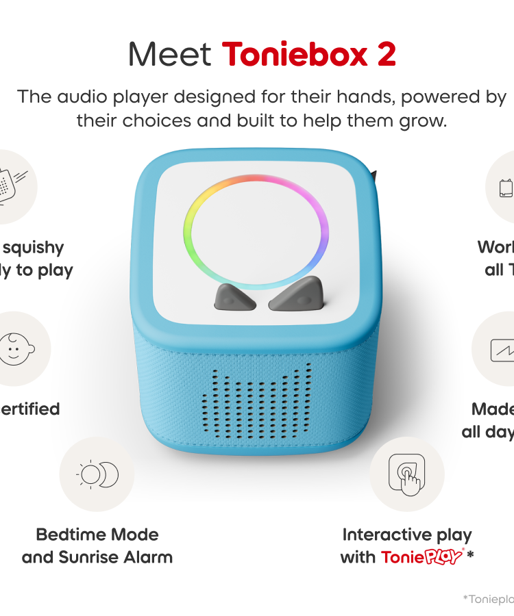 Tonies - Toniebox 2 Cloud Blue Starter Set Box