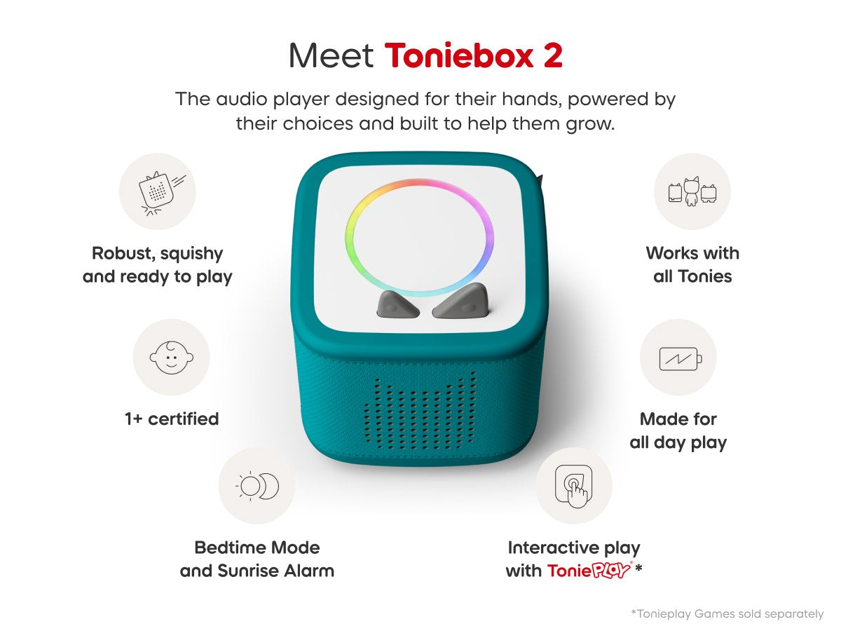 Tonies - Toniebox 2 Tropical Turquoise Starter Set Box