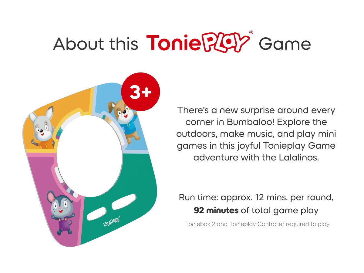 Tonies - Tonieplay Lalalinos: Your Day at Bumbaloo! English Toniebox 2 Game