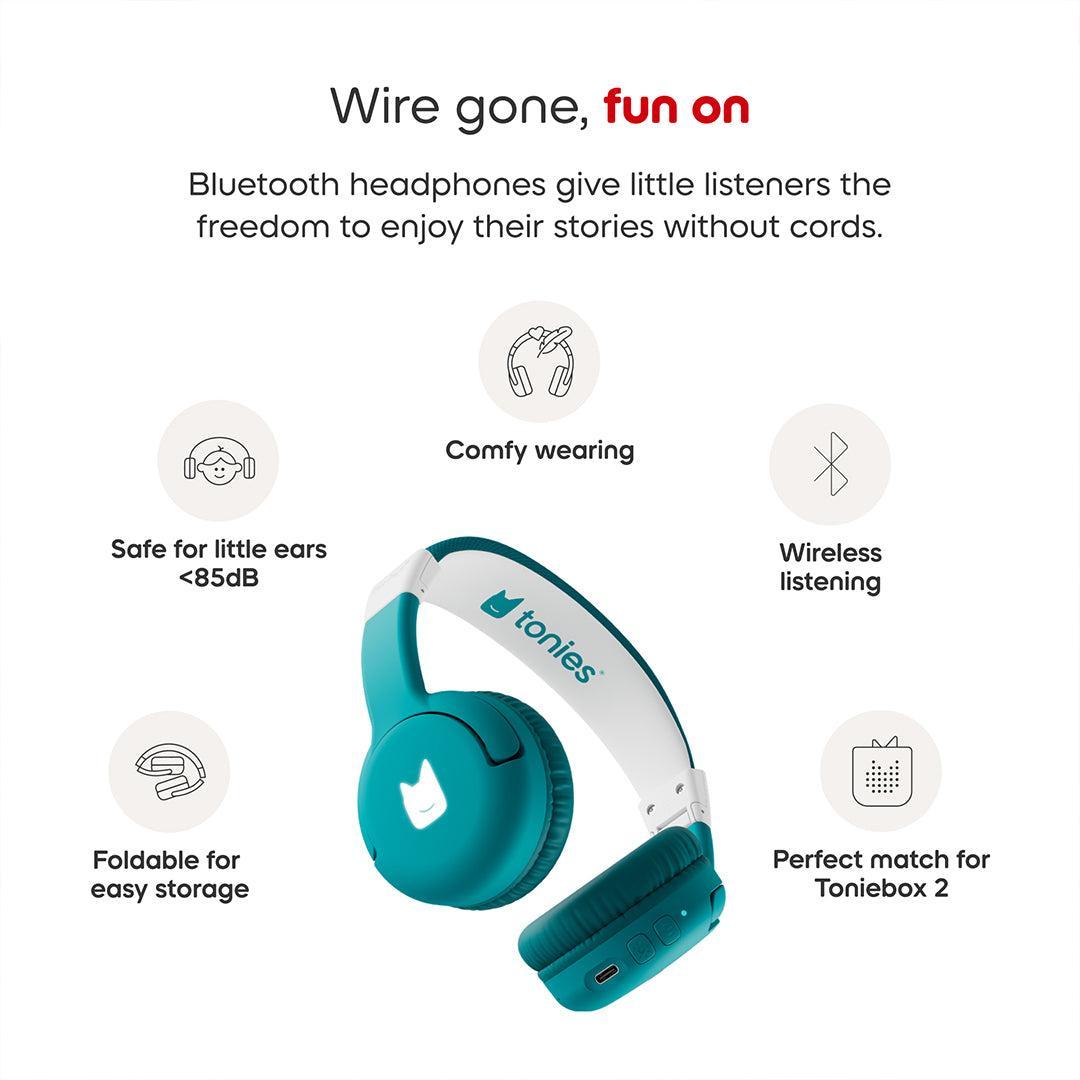 Tonies Toniebox 2 Bluetooth Headphones - Teal-Audio Player Accessories-Teal- | Natural Baby Shower