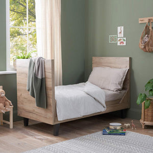 Tutti Bambini Como 2 Piece Room Set - Distressed Oak/Slate Grey-Nursery Sets-Distressed Oak/Slate Grey-No Mattress | Natural Baby Shower