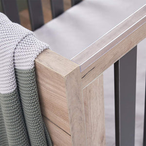 Tutti Bambini Como 2 Piece Room Set - Distressed Oak/Slate Grey-Nursery Sets-Distressed Oak/Slate Grey-No Mattress | Natural Baby Shower