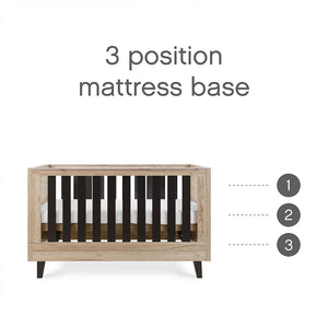 Tutti Bambini Como 2 Piece Room Set - Distressed Oak/Slate Grey-Nursery Sets-Distressed Oak/Slate Grey-No Mattress | Natural Baby Shower