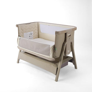 Tutti Bambini Cozee Air 2 Bedside Crib - Soft Walnut / Cocoa-Cribs-Soft Walnut / Cocoa- | Natural Baby Shower