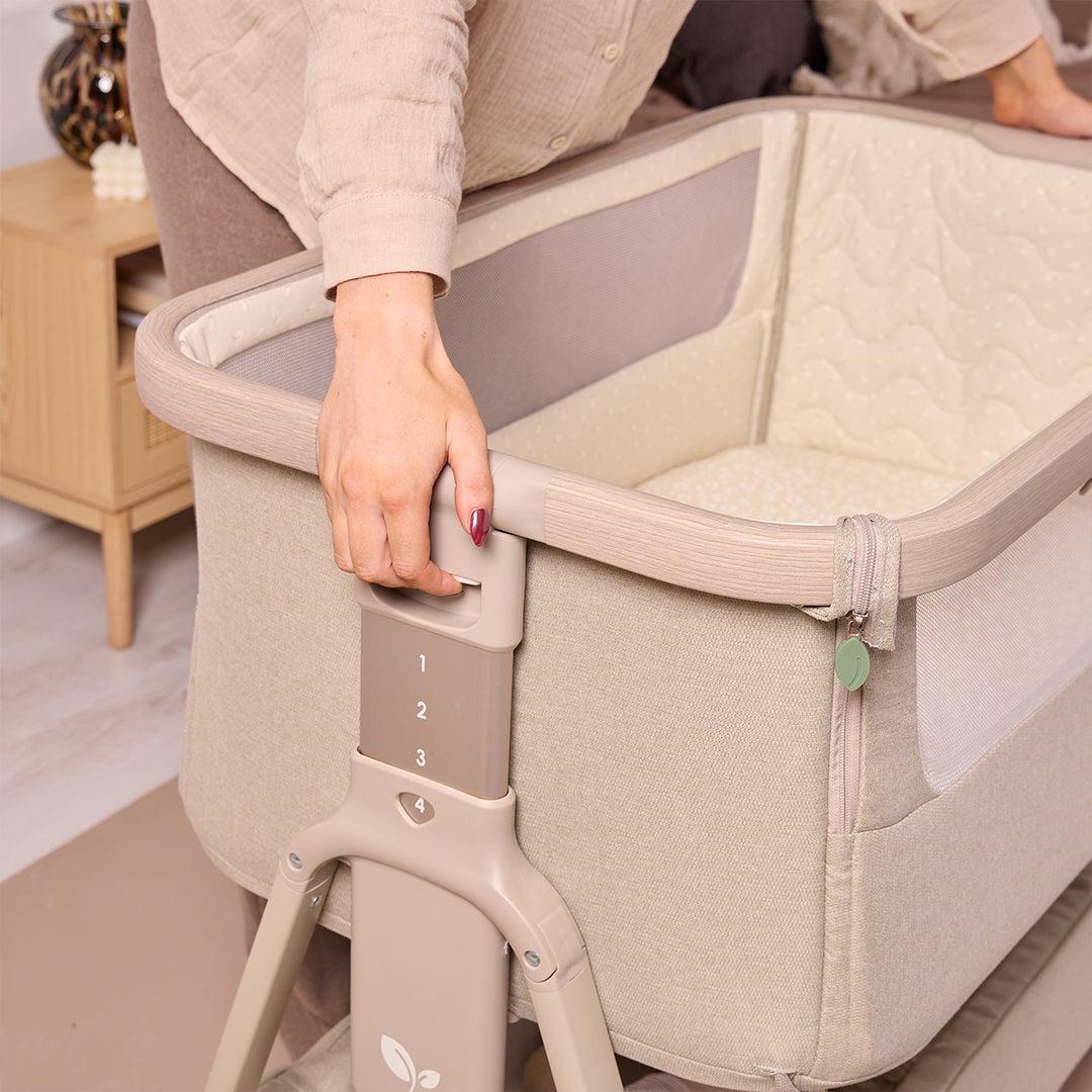 Tutti Bambini Cozee Air 2 Bedside Crib - Soft Walnut / Cocoa-Cribs-Soft Walnut / Cocoa- | Natural Baby Shower