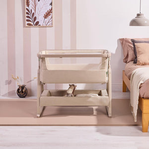 Tutti Bambini Cozee Air 2 Bedside Crib - Soft Walnut / Cocoa-Cribs-Soft Walnut / Cocoa- | Natural Baby Shower