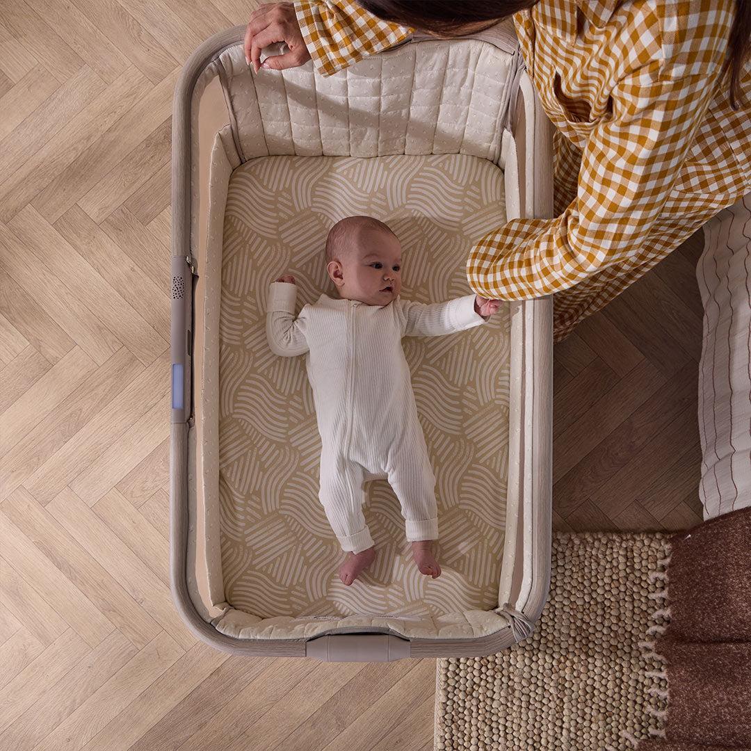 Tutti Bambini Cozee Sense Bedside Crib - Soft Walnut / Cocoa-Cribs-Soft Walnut / Cocoa- | Natural Baby Shower