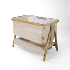 Tutti Bambini Cozee Sense Bedside Crib - Toasted Oak / Sand-Cribs-Toasted Oak / Sand- | Natural Baby Shower