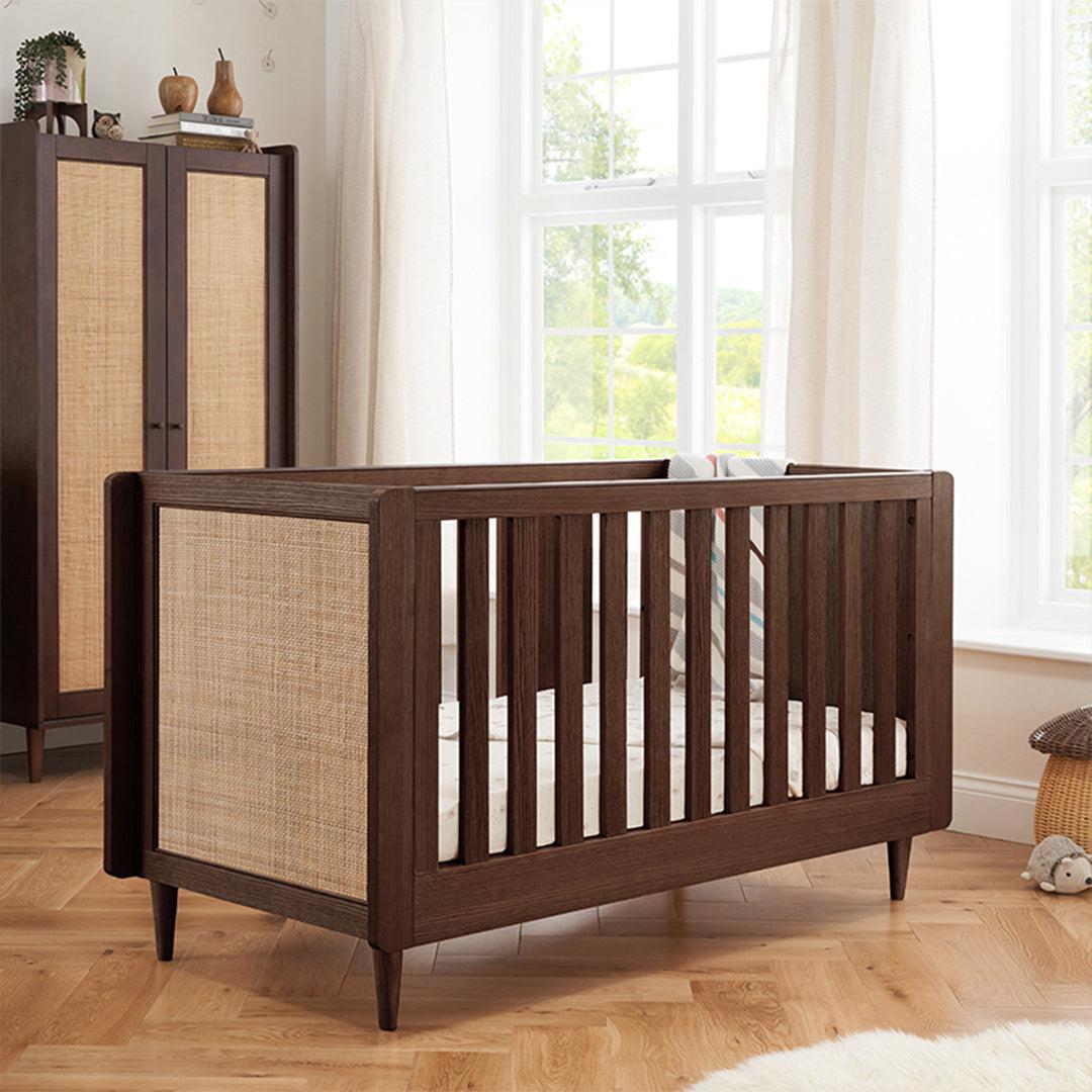Tutti Bambini Japandi 2 Piece Room Set - Warm Walnut-Nursery Sets-Warm Walnut-No Mattress | Natural Baby Shower