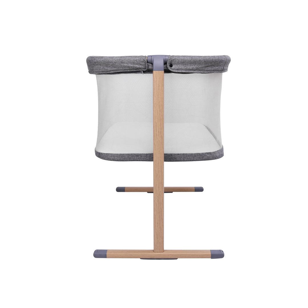 Tutti Bambini ZiZee Essential Crib - Oak/Charcoal-Bedside Cribs-Oak/Charcoal- | Natural Baby Shower