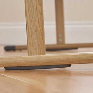 Tutti Bambini ZiZee Essential Crib - Oak/Charcoal-Bedside Cribs-Oak/Charcoal- | Natural Baby Shower